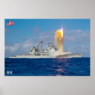 AFFICHE CRUISER DE MISSILES GUIDÉS - CG-70