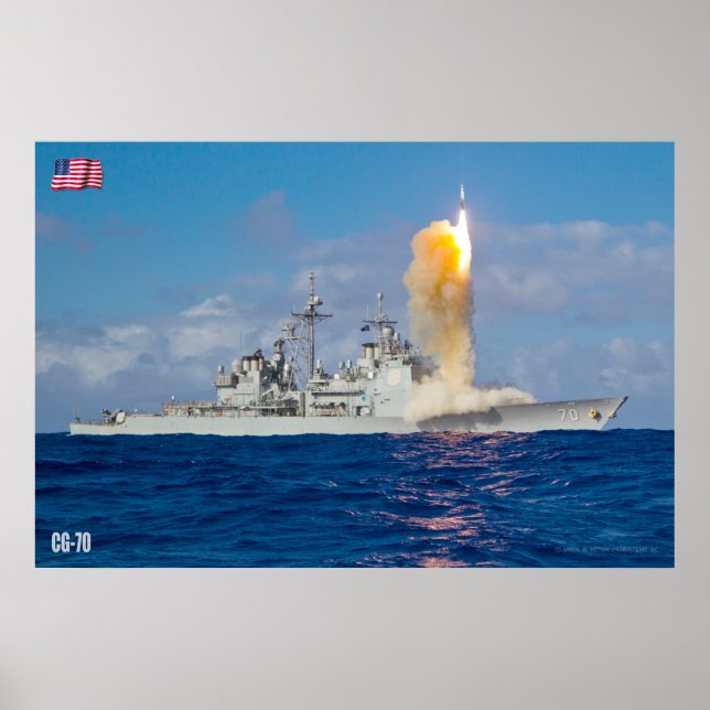 AFFICHE CRUISER DE MISSILES GUIDÉS - CG-70 (Devant)