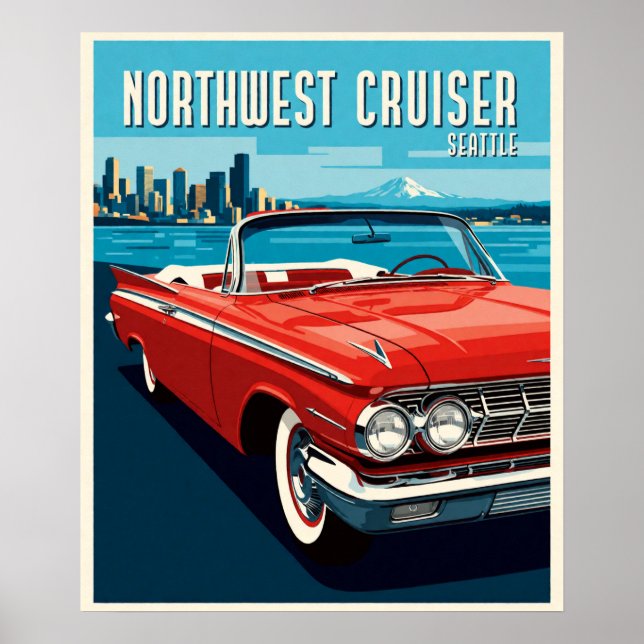 Affiche Cruiser routier classique de Seattle (Devant)