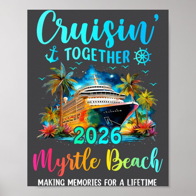 Affiche Cruisin' Together Myrtle Beach 2026 Family Cruise  (Devant)