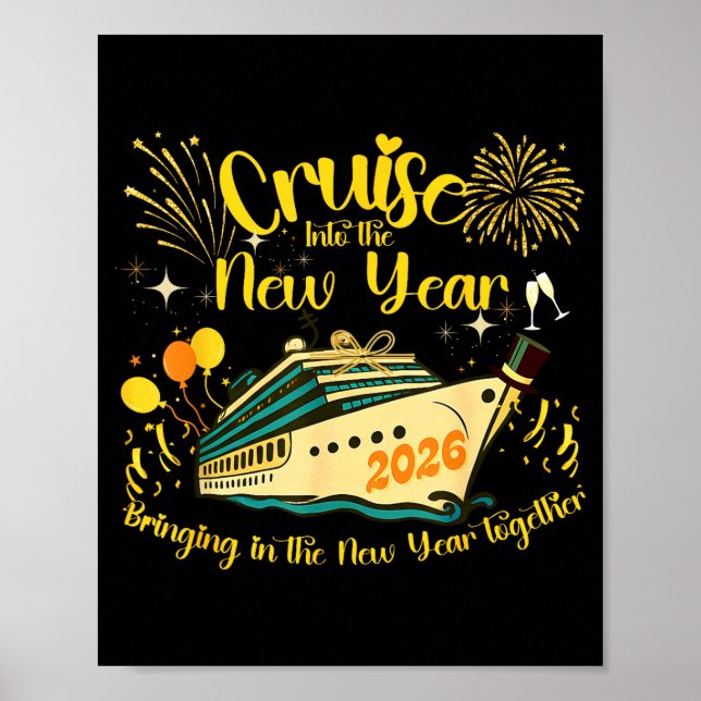 Affiche Cruising Into 2026 New Years Eve Party Favors Fami (Devant)