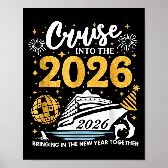 Affiche Cruising Into 2026 New Years Eve Party Favors Fami (Devant)