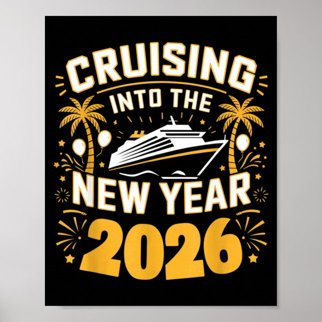 Affiche Cruising Into 2026 New Years Eve Party Favors Fami (Devant)