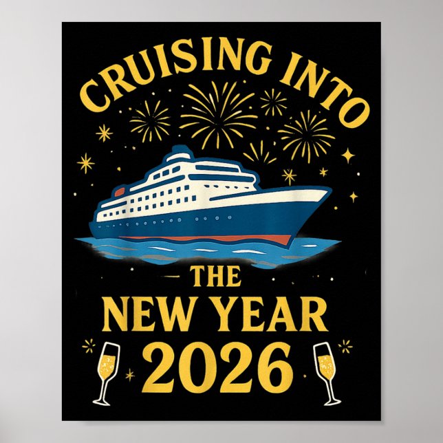 Affiche Cruising Into 2026 New Years Eve Party Favors Fami (Devant)