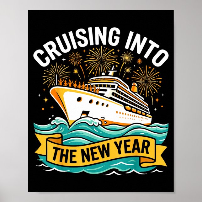 Affiche Cruising Into The New Year 2026 Cruise Squad  (Devant)