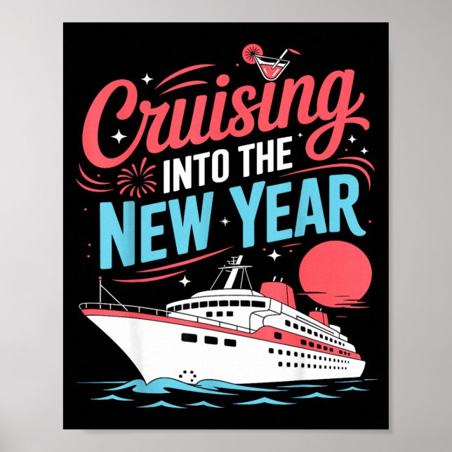 Affiche Cruising Into The New Year Trocal Holiday Travel V (Devant)
