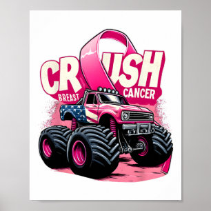 Affiche Crush Cancer du sein Camion Sensibilisation au can