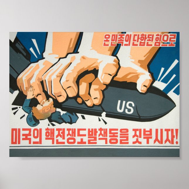 Affiche Crush U.S. attempts to provoke a nuclear war! (Devant)