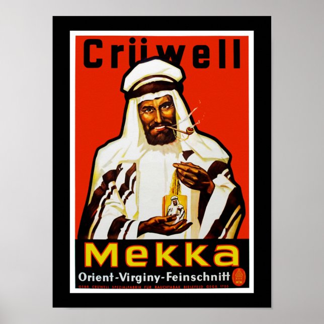 Affiche Cruwell Mekka Tobacco (Devant)