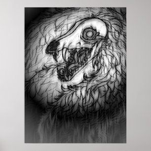 Affiche Cryptide : Croquis de Wasset de neige