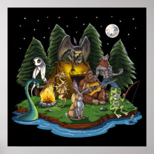 Affiche Cryptids Camping