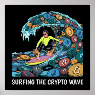 Affiche Crypto de surf