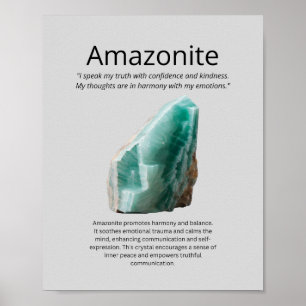 Affiche Crystal Amazonite Signification