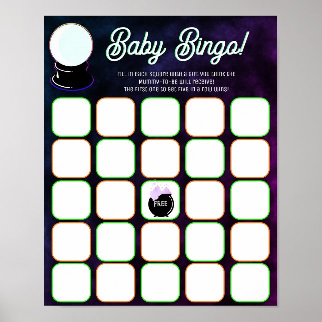 Affiche Crystal Ball Baby Bingo (Devant)