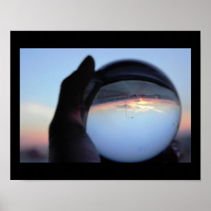 Affiche Crystal Ball Sunset Photo