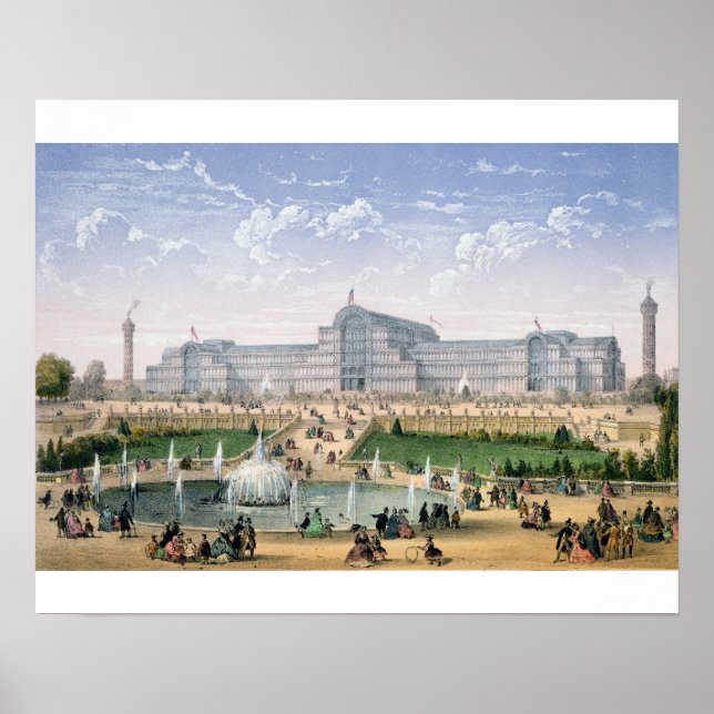 Affiche Crystal Palace, Sydenham, c.1862 (litho couleur) (Devant)