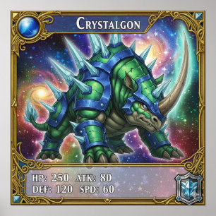 Affiche Crystalgon Trading Card