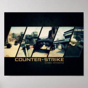 AFFICHE CSGO MAPS HQ