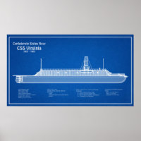 CSS Virginie - Plan de plan des navires ABD