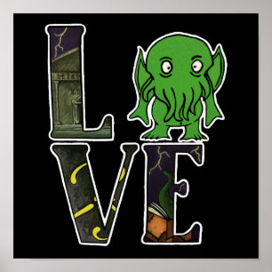 Affiche Cthulhu LOVE