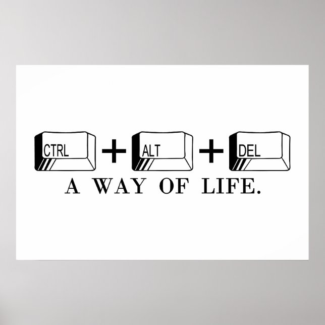 AFFICHE CTRL+ALT+SUPPR (Devant)