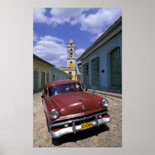 Affiche Cuba, ancien village colonial de Trinidad.