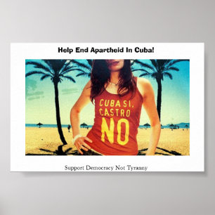 Affiche Cuba Si Castro Non