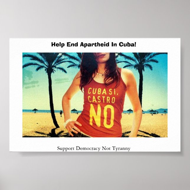 Affiche Cuba Si Castro Non (Devant)