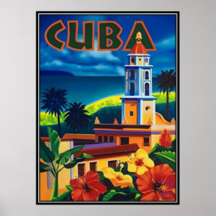 Affiche Cuba vintage -