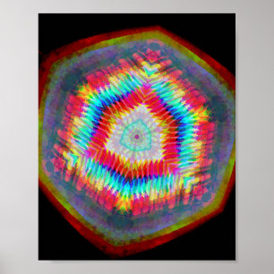 Affiche Cube Abstrait Lumineux