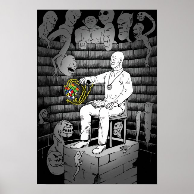 Affiche Cube Magie et Monstres (Devant)