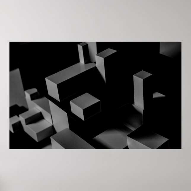 AFFICHE CUBE NOIR (Devant)