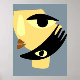 Affiche Cubisme Abstrait moderne