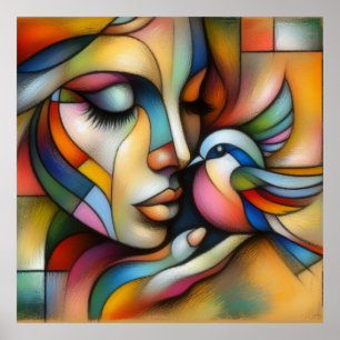 Affiche Cubisme, Abstrait, Moderne, Poster, Art