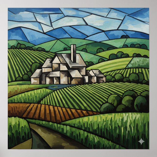 Affiche Cubisme du pays