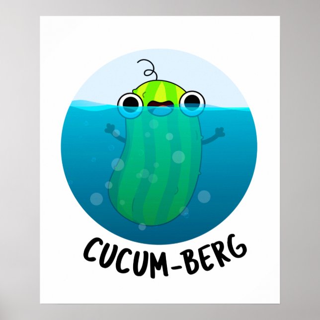 Affiche Cucum-berg Funny Concomber Pun (Devant)