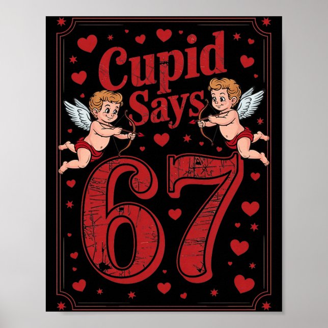 Affiche Cud dit 67 Drôle 6 7 Saint-Valentin Couple Corresp (Devant)
