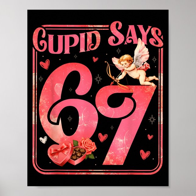 Affiche Cud dit 67 drôle de Saint-Valentin Six Sept Memes  (Devant)