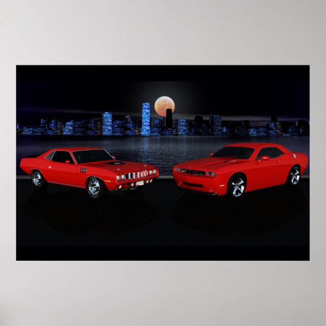Affiche Cuda & Challenger (Devant)