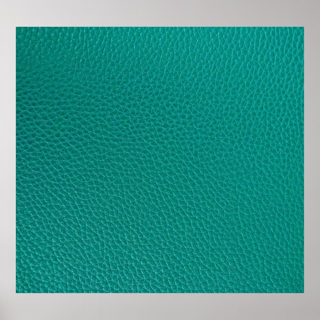 Affiche Cuir Aquamarine : Texture de serpent à la mode. (Devant)