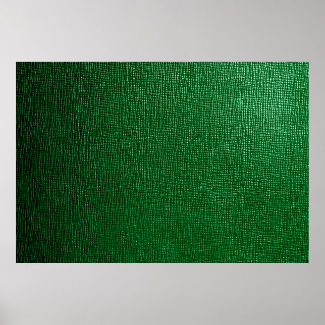Affiche Cuir avec motif abstrait en vert. Abst (Devant)