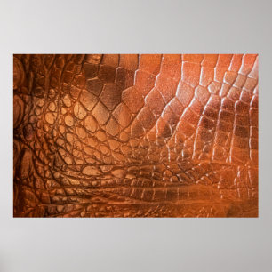 Affiche Cuir Brown avec un motif sous forme d'écailles