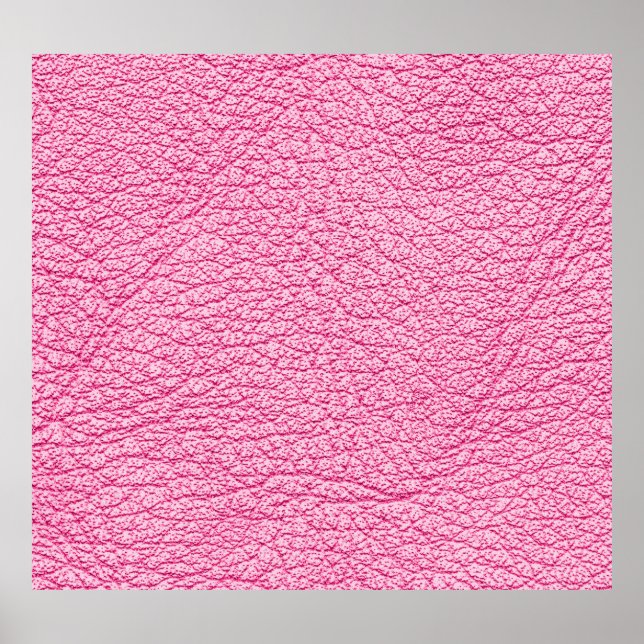 Affiche Cuir rose gros plan, arrière - plan texturé. (Devant)