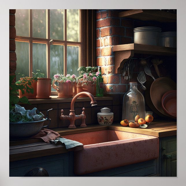 Affiche Cuisine agricole Imprimer 12X12 (Devant)