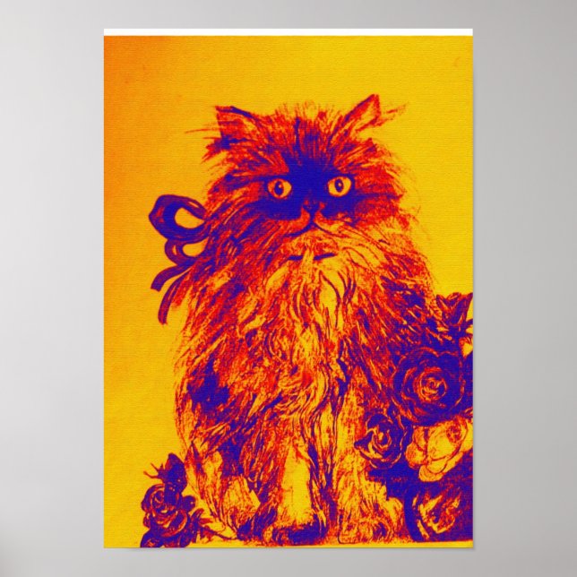 Affiche CUISINE AVEC ROSES, Jaune Bleu Orange (Devant)
