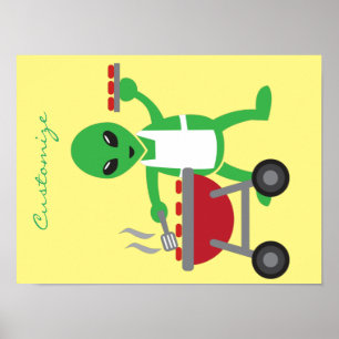 Affiche Cuisine barbecue Alien Thunder_Cove