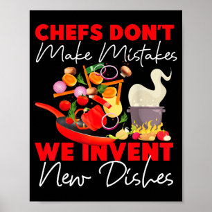 Affiche Cuisine Cuisin Cuisine Chef Chefs Ne Font Pas D'er