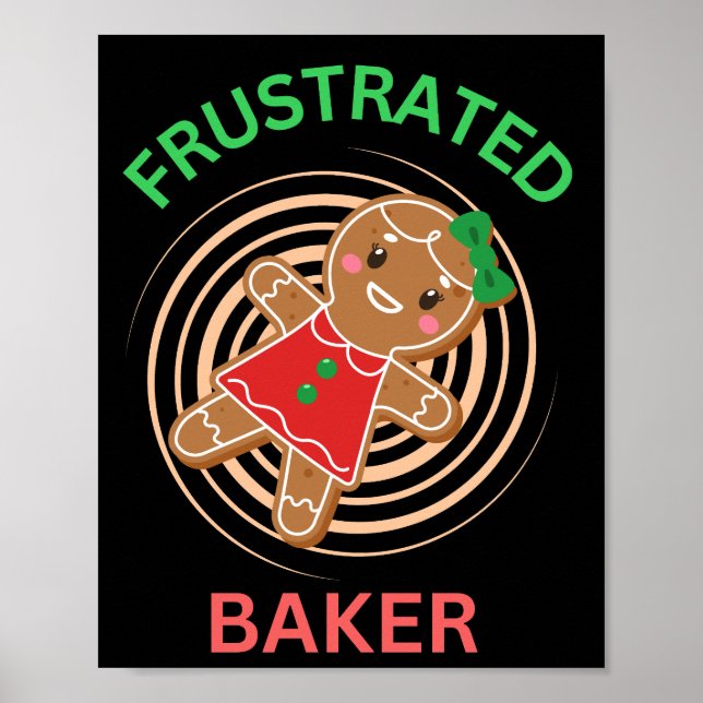 AFFICHE CUISINE DE BAKER FRUSTRÉE GINGERBREAD COOKIE (Devant)