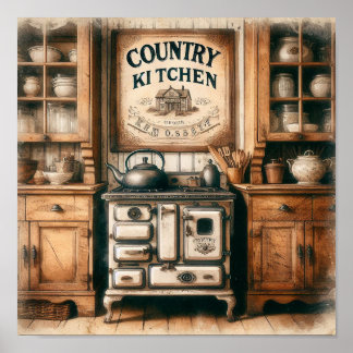 Affiche Cuisine de Campagne Rustique 2