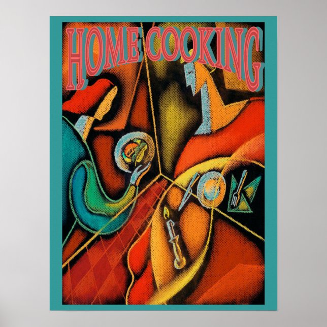 Affiche Cuisine de cuisine Abstraite (Devant)